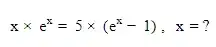 exponential equation