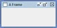 Frame with LaF decorated border