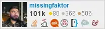 profile for missingfaktor on Stack Exchange, a network of free, community-driven Q&A sites
