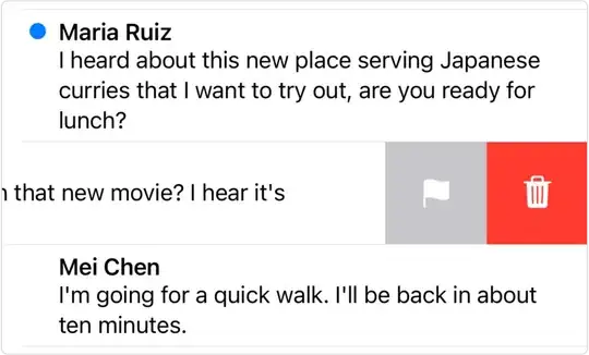 swipe actions