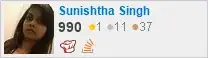 profile for Sunishtha Singh on Stack Exchange, a network of free, community-driven Q&A sites