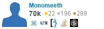 profile for Monomeeth on Stack Exchange, a network of free, community-driven Q&A sites