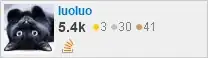 profile for luoluo on Stack Exchange, a network of free, community-driven Q&A sites