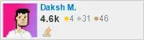 profile for Daksh Miglani on Stack Exchange, a network of free, community-driven Q&A sites