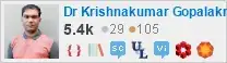 profile for Krishna on Stack Exchange, a network of free, community-driven Q&A sites