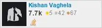profile for Kishan Vaghela on Stack Exchange, a network of free, community-driven Q&A sites