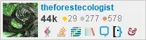 profile for theforestecologist on Stack Exchange, a network of free, community-driven Q&A sites profile for theforestecologist on Stack Exchange, a network of free, community-driven Q&A sites
