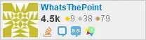 profile for WhatsThePoint on Stack Exchange, a network of free, community-driven Q&A sites