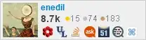 profile for enedil on Stack Exchange, a network of free, community-driven Q&A sites