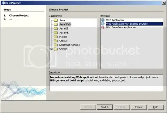 Choose a Project dialog