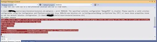 Error nuget restore