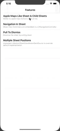 ubottom sheet