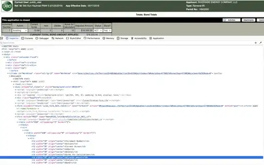 This is what the page source looks like
