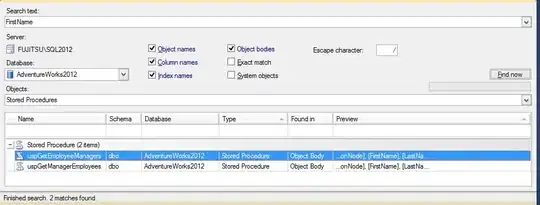Dependency Walker profiling results