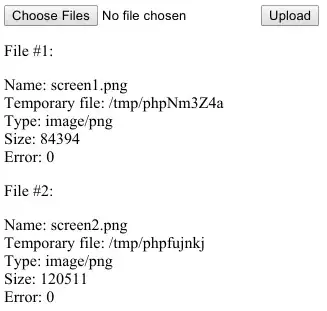 submitting multiple files to PHP