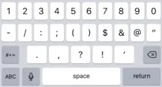 iOS 9 keyboard