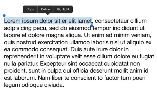Setected text in <code>UITextView</code>