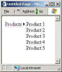 Intended location of new button