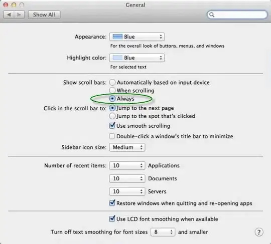 System preferences >> general