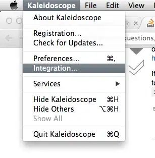 Kaleidoscope's Integration menu option.