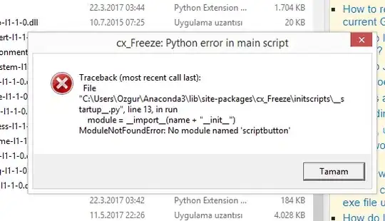 this is the error message, when I double clicked on exe file.