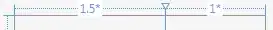 Column 1: 1.5*, Column 2 1* (implied)
