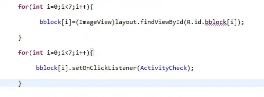Screenshot of an error