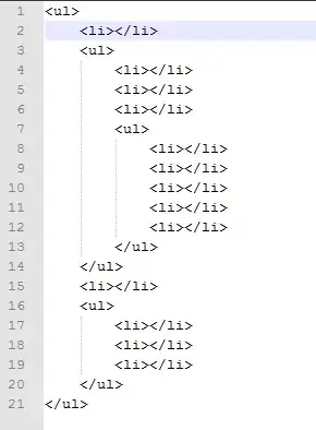 Screenshot of the code