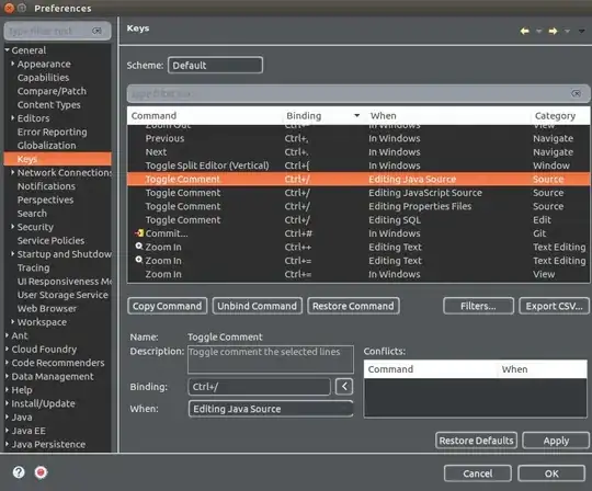 change Eclipse shortcut