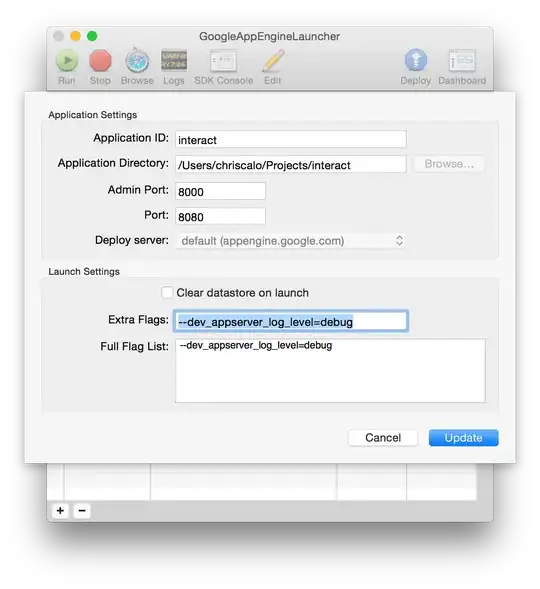 Adding the --dev_appserver_log_level flag to your app in the GoogleAppEngineLauncher