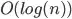 O(log(n))