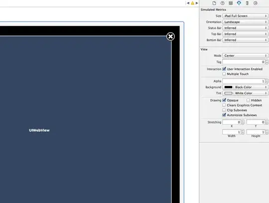 Screen Shot of the xib properties