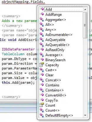 screenshot of orignal data