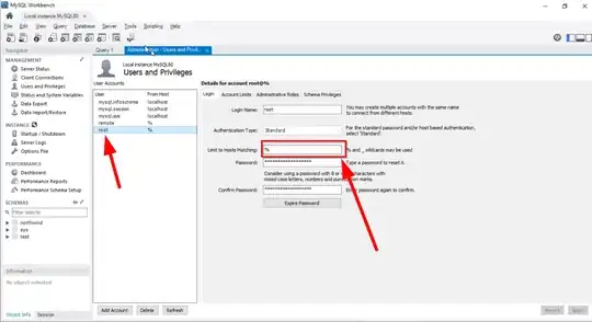Users and Privileges - MySQL Workbench