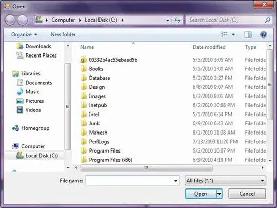 Screen capture of gitk