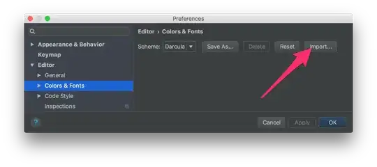 error showing type mismatch