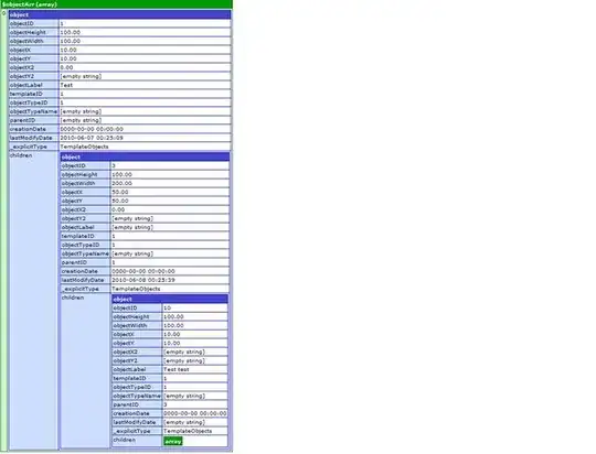 Screenshot of present result