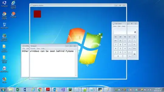 Transparent Pygame Window