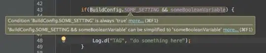 Android Studio producing code warning because of missing build configuration knowledge