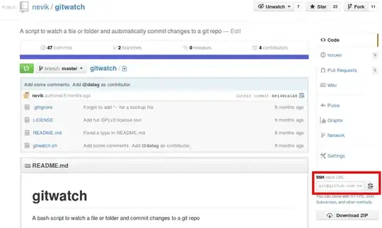 Repo URL box location