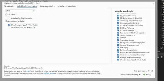 Go to Visual Studio Installer under Individual Components and click 'Office Developer Tools for Visual Studio'