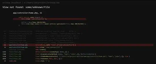 PHP Error | Improve Error Reporting for PHP - screenshot of backtrace
