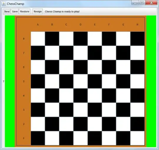 ChessChamp stretched wider than minimum size