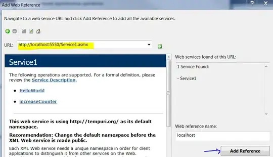Screenshot of it running
