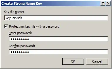 Create strong name key dialog