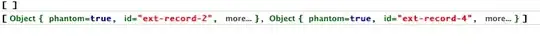 Screenshot of the error