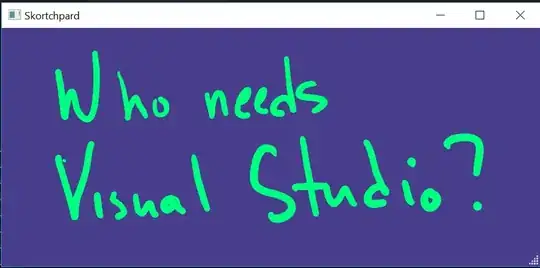 who needs visual studio? green ink on purple background