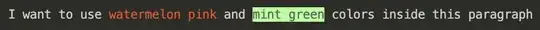 Examples of Hex color in terminal