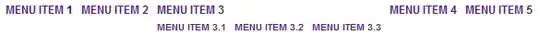 This is the utilities menu item I am trying to hover over using selenia