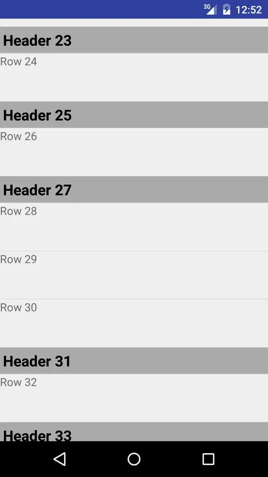 ListView with multiple headers